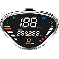 デジタルサイクルメーター ブラック Amazon.co.jp: 機械式 速度計 に適合する ホンダ DAX70 CT50